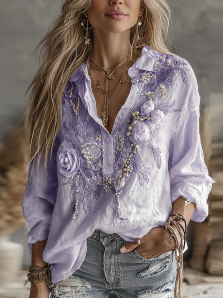 Camisa bellamente confeccionado