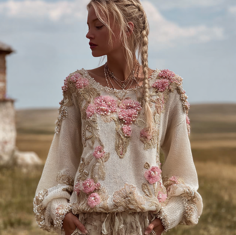 Suéter de inspiración vintage