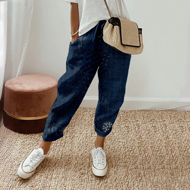 Pantalones de diseño cuidado