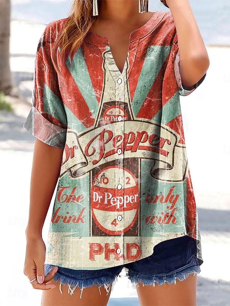 Camisa de estilo vintage atemporal