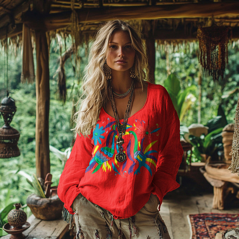 Camisa de estilo vintage atemporal