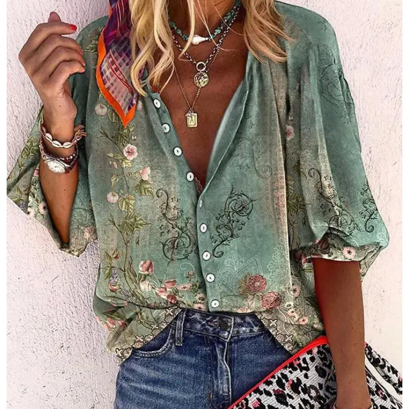 Camisa de estilo vintage atemporal