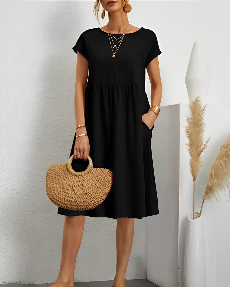 KL | Vestido midi con bolsillo lateral