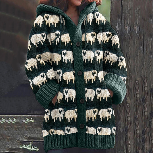 Vintage Icelandic Sheep Knit Cozy Cardigan elevenforest