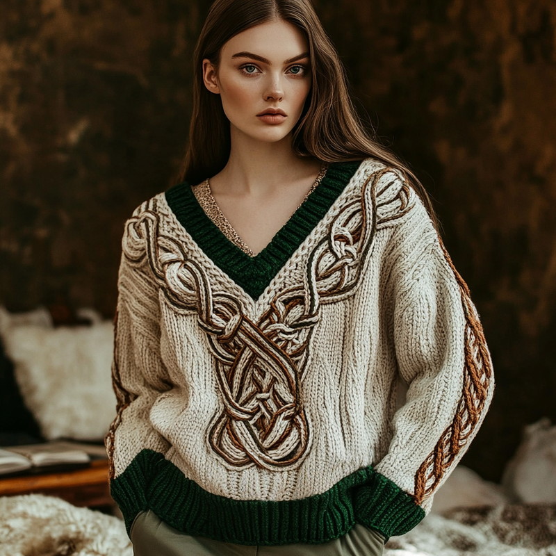 Suéter de estilo vintage atemporal