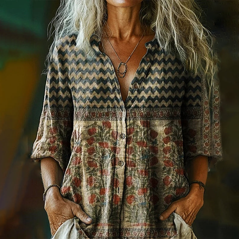Camisa de inspiración vintage