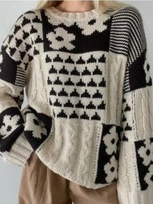 Suéter de inspiración vintage