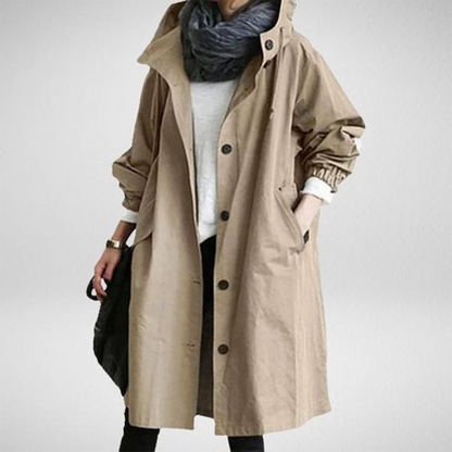 CM | Mackintosh largo impermeable para mujer
