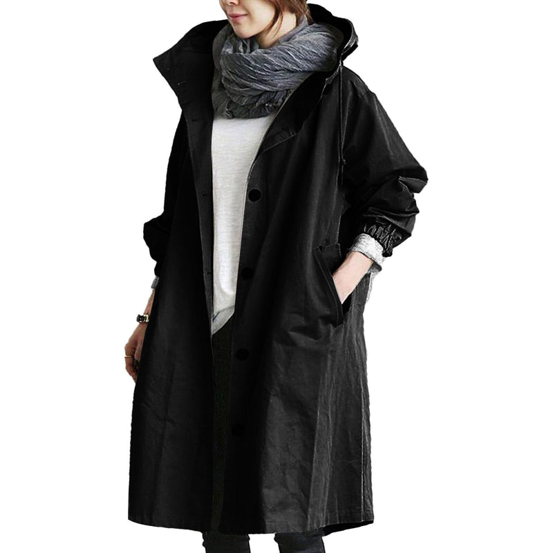 CM | Mackintosh largo impermeable para mujer