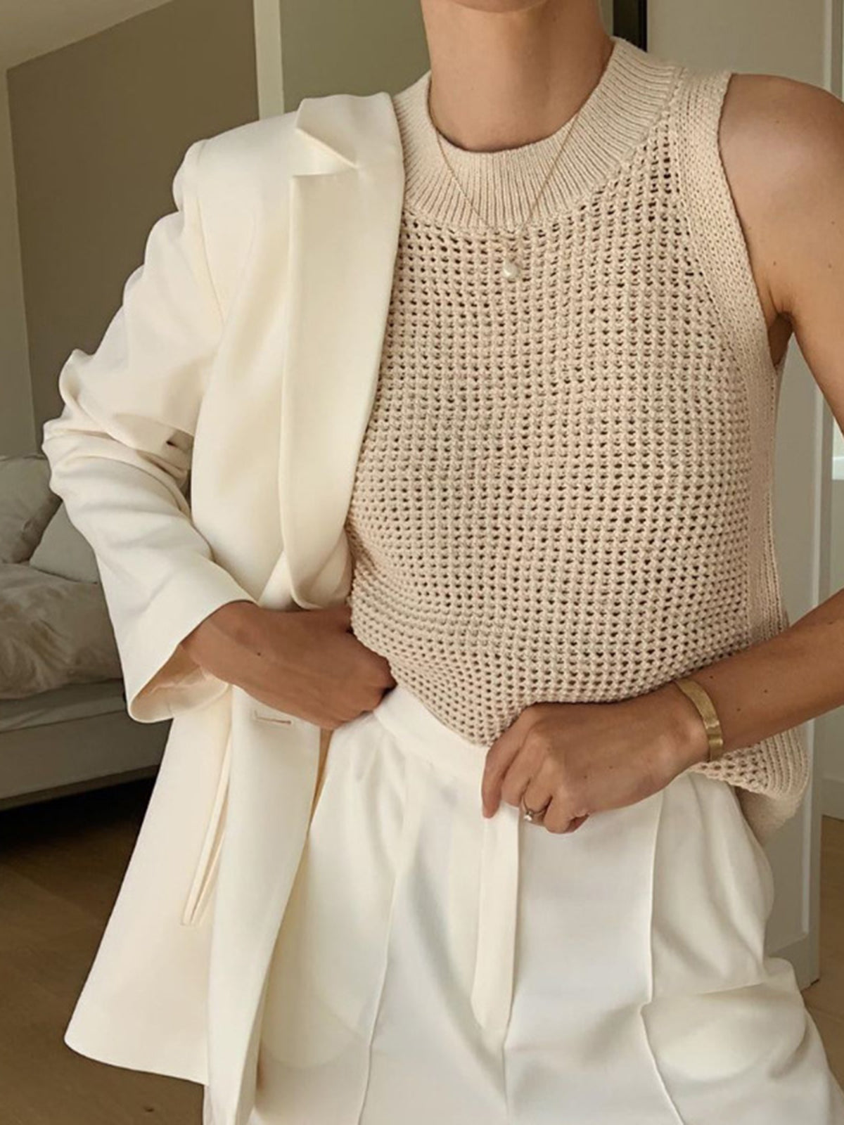 CM | Gilet Solide y Maille Hollow