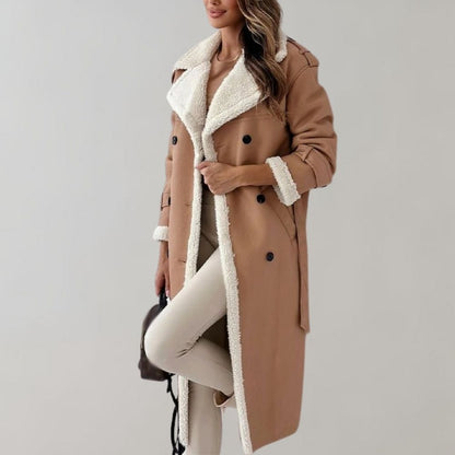 CM | elegante abrigo de piel de invierno