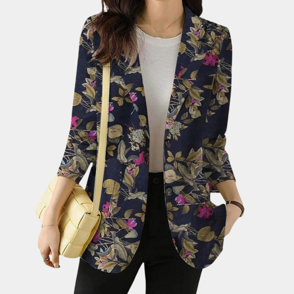 CM | Blazer de mujer con estampado floral