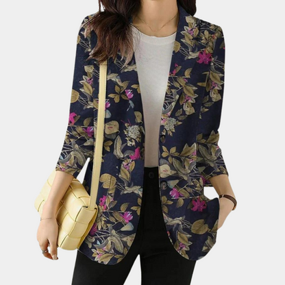 CM | Blazer de mujer con estampado floral