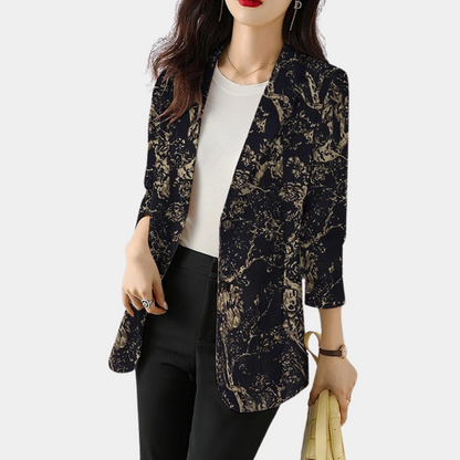 CM | Blazer de mujer con estampado floral