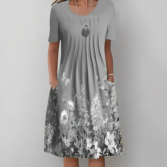 KL | Vestido midi con estampado floral