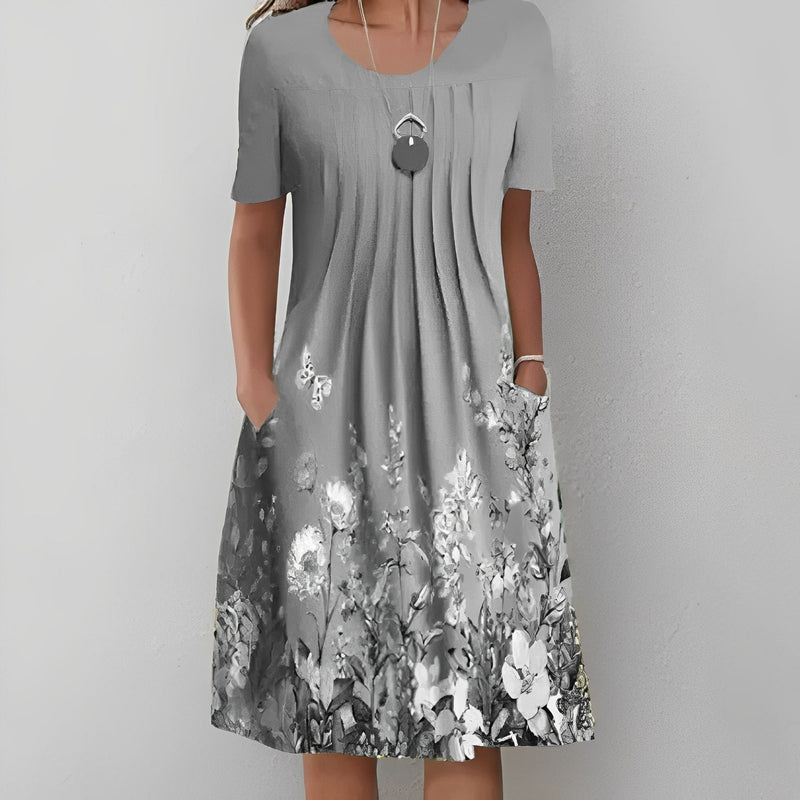 KL | Vestido midi con estampado floral