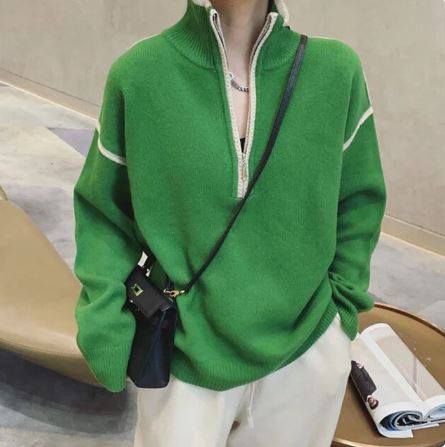 CM | Jersey de pie con cremallera