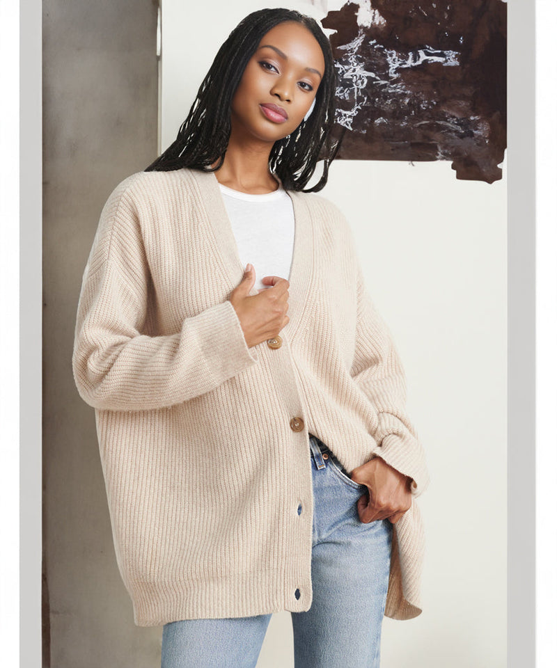 CM | Chaqueta Cocoon de cachemira