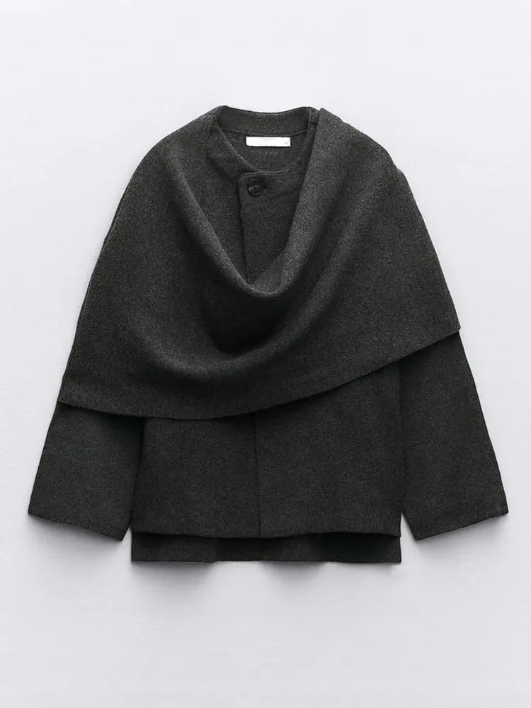 CM | Elegante abrigo bufanda