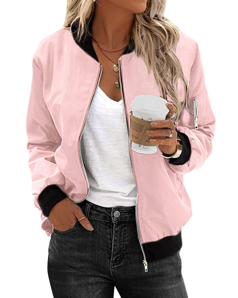 CM | Chaqueta bomber clásica para mujer