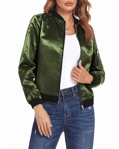 CM | Chaqueta bomber clásica para mujer