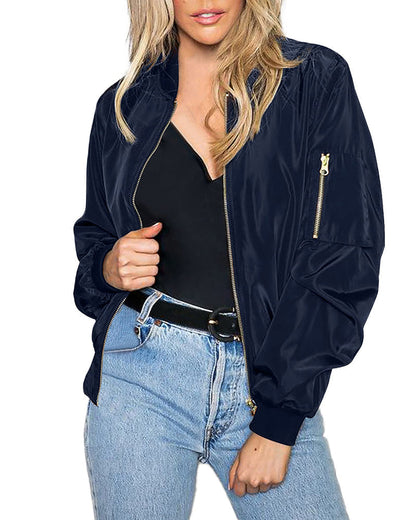 CM | Chaqueta bomber clásica para mujer