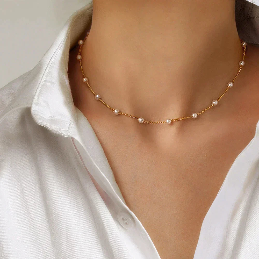 Oro Collar encantador para cualquier ocasión