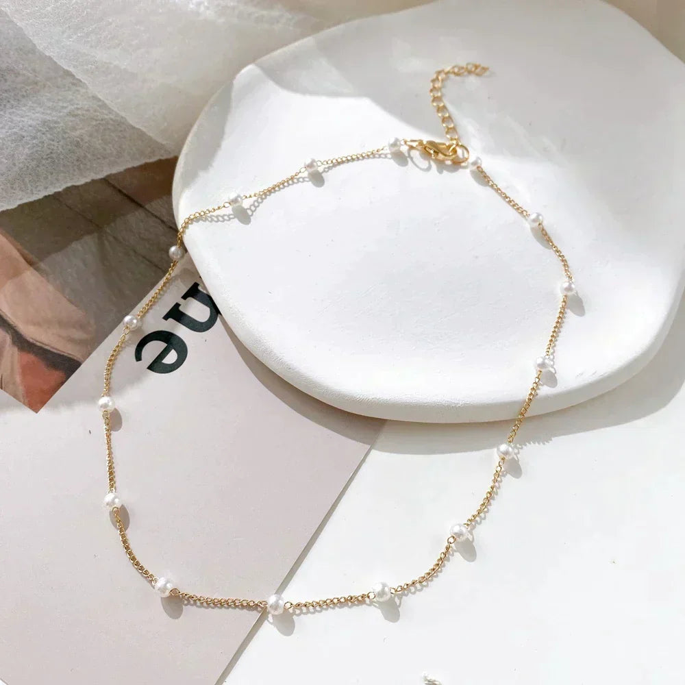 Oro Collar encantador para cualquier ocasión