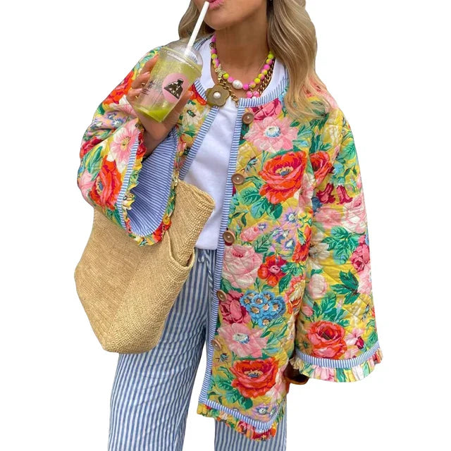 CM | Abrigo ligero de verano con estampado floral