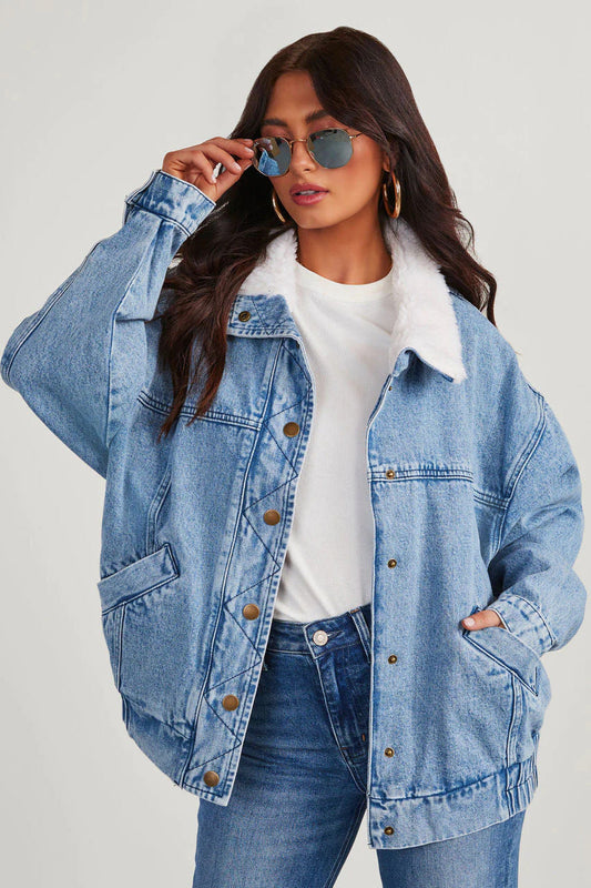 CM | Chaqueta vaquera oversize para mujer