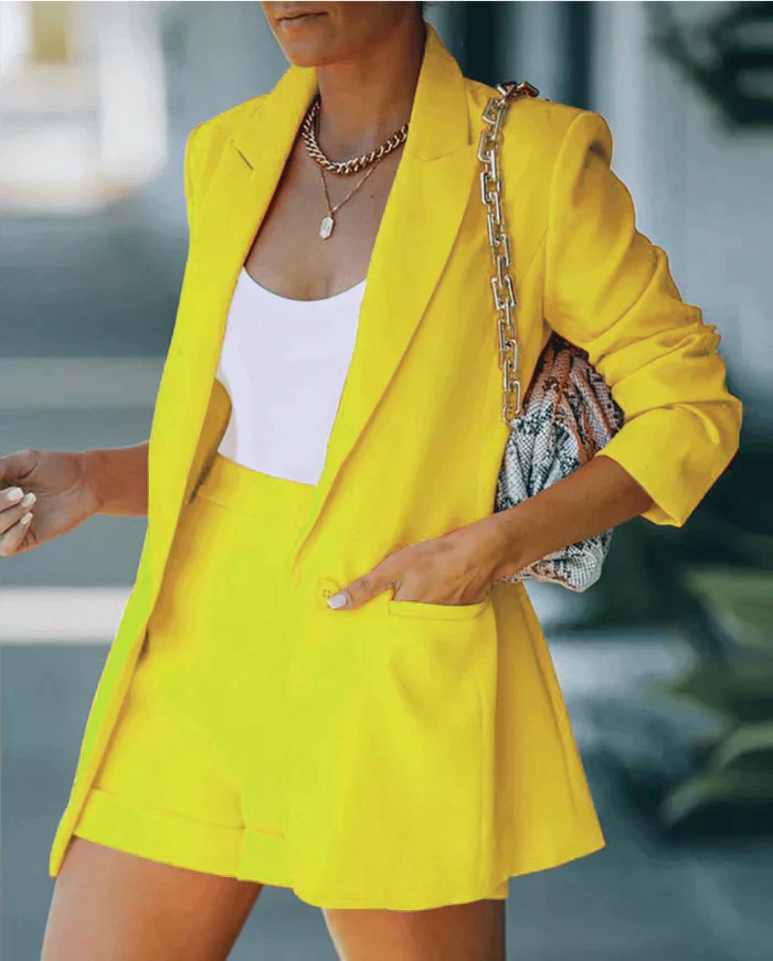 CM | Conjunto de blazer y pantalón corto