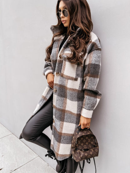CM | Long Plaid Jacket™: Para mujer