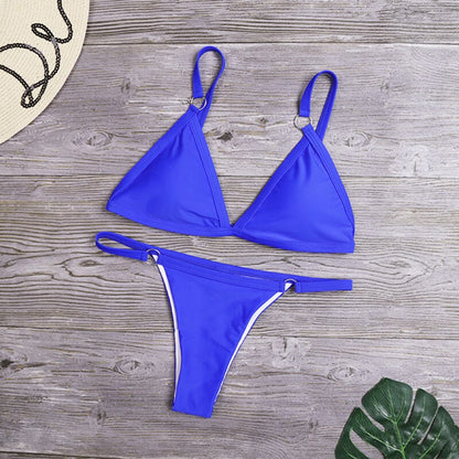 Jesica® | Orange Bikini With Ring Details