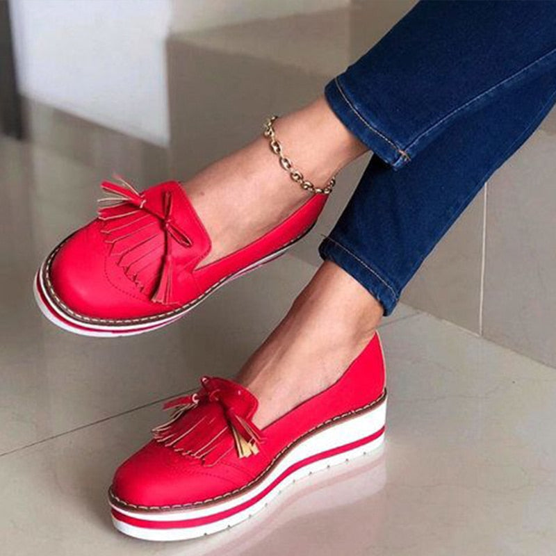 KL | Elegantes mocasines con borlas