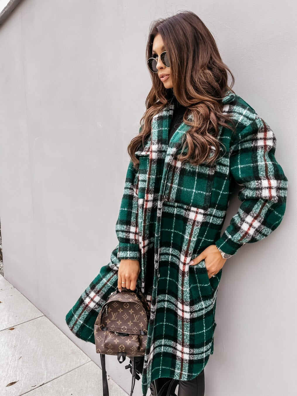 CM | Long Plaid Jacket™: Para mujer