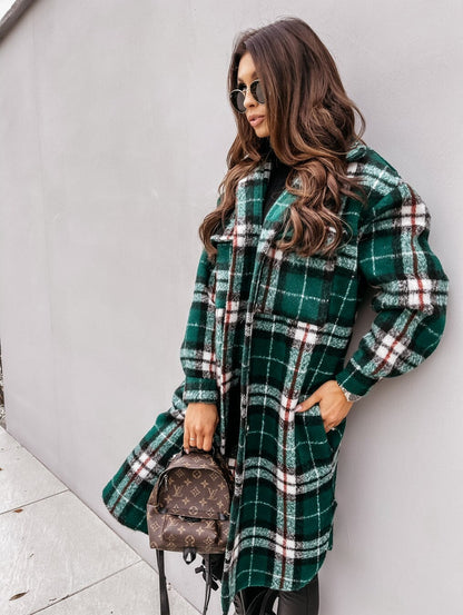 CM | Long Plaid Jacket™: Para mujer