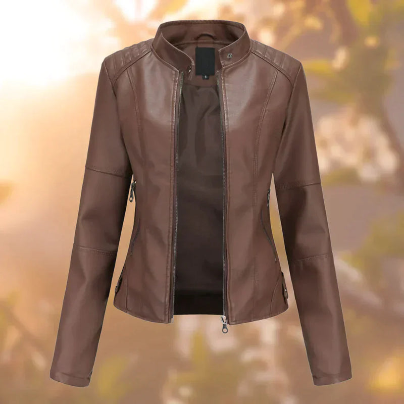 CM | Chaqueta de cuero para mujer