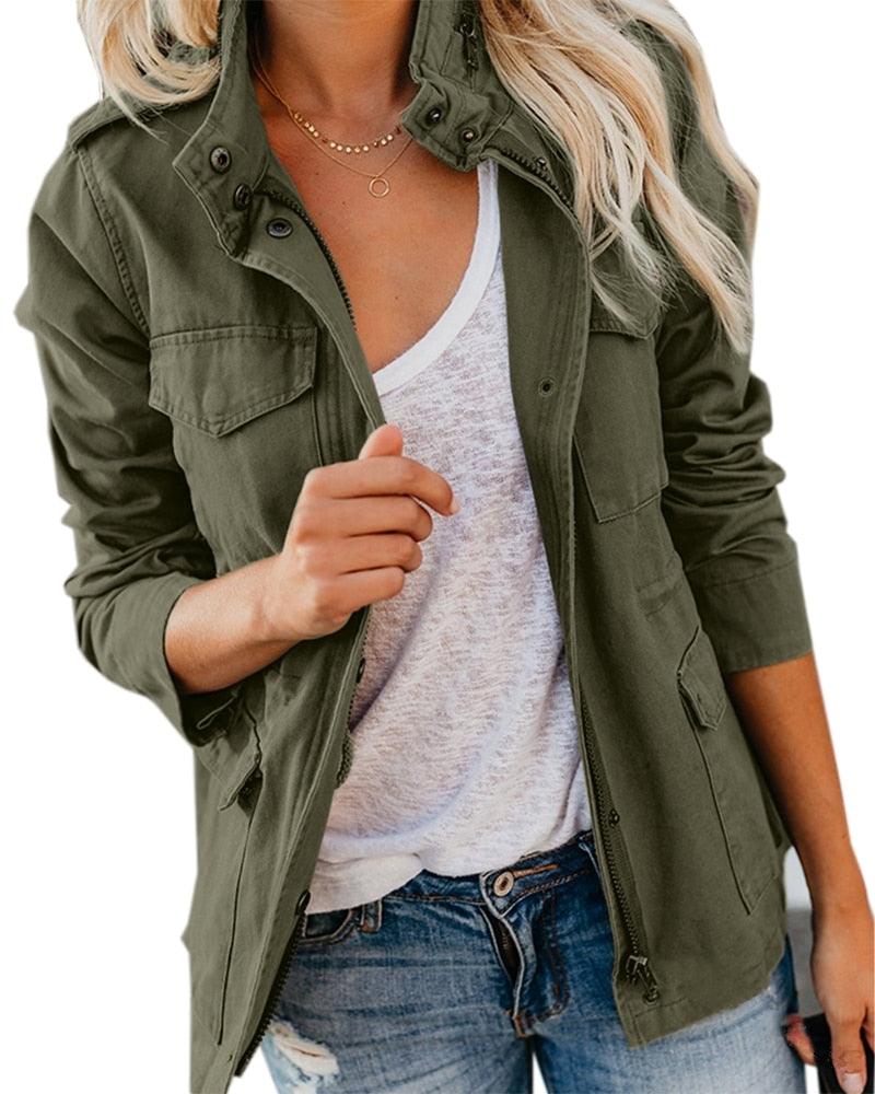 CM | YasminesJacket I Cortaviento Chaqueta intermedia con cremallera para mujer