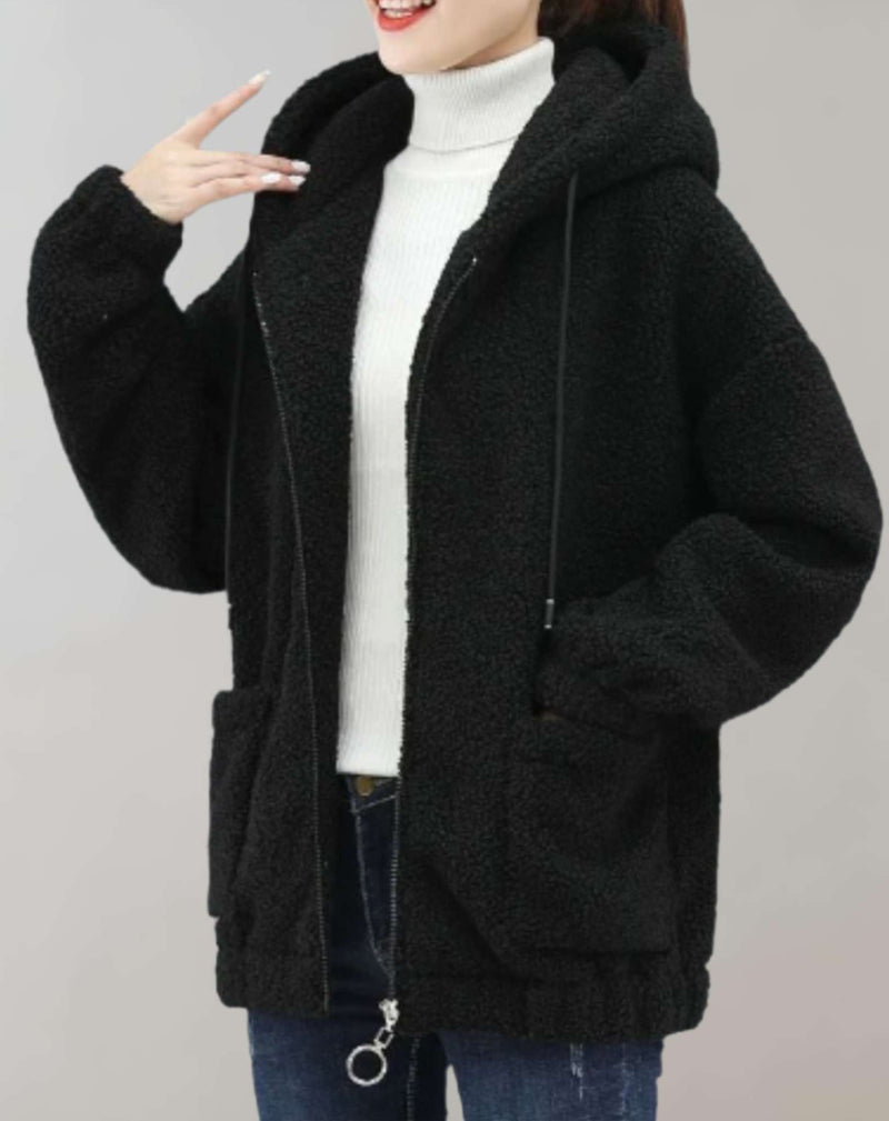 CM | Cómoda chaqueta de felpa para mujer
