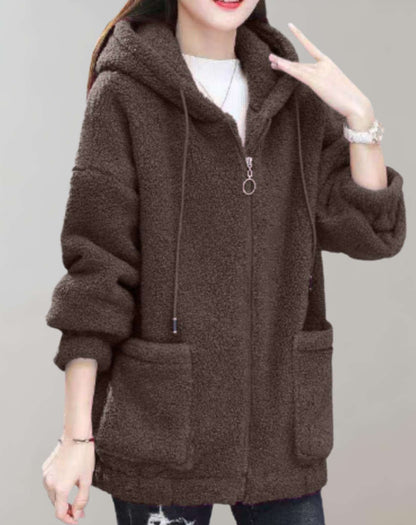 CM | Cómoda chaqueta de felpa para mujer