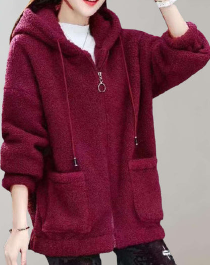 CM | Cómoda chaqueta de felpa para mujer