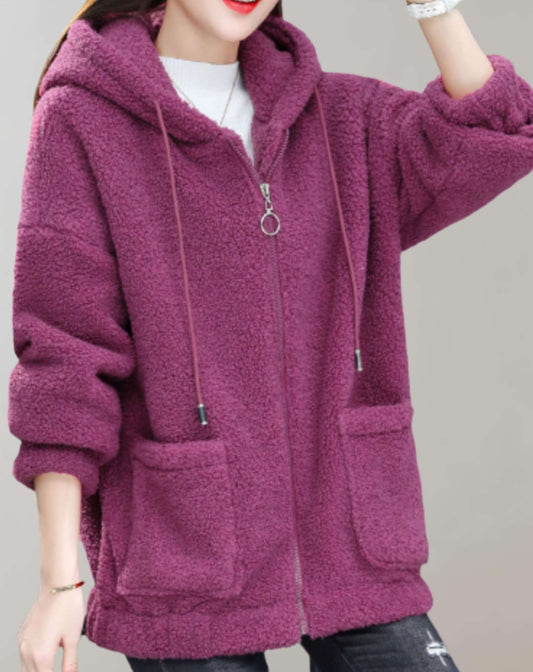 CM | Cómoda chaqueta de felpa para mujer