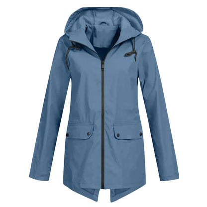 CM | Chaqueta impermeable con cremallera para mujer