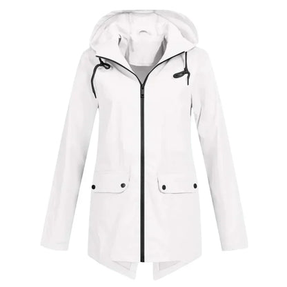 CM | Chaqueta impermeable con cremallera para mujer