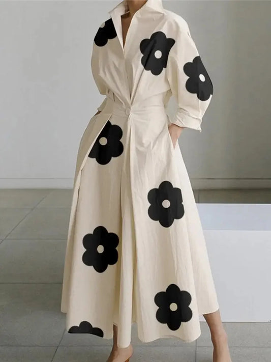 KL | Maxi vestido con estampado atrevido