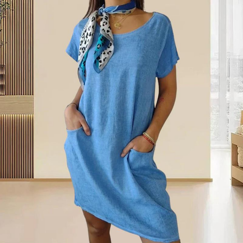 KL | Elegante vestido para mujer con escote redondo