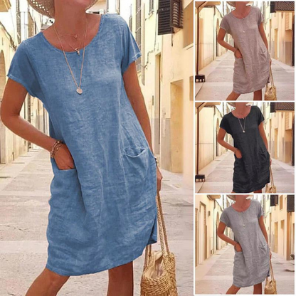 KL | Elegante vestido para mujer con escote redondo