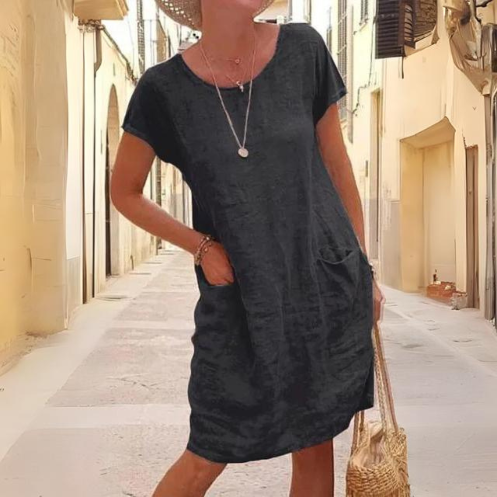 KL | Elegante vestido para mujer con escote redondo