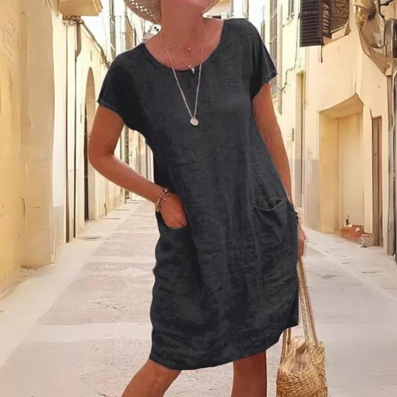 KL | Elegante vestido para mujer con escote redondo