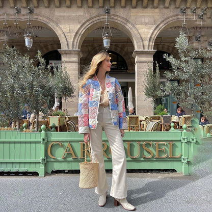 JO | Encantador abrigo floral para mujer